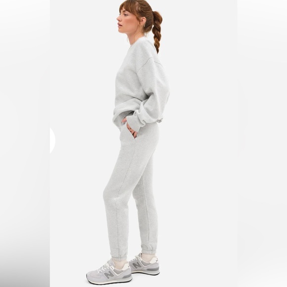 MATE the Label Pants - 🩶MATE THE LABEL ORGANIC FLEECE RELAXED POCKET SWEATPANTS HEATHER GREY XS